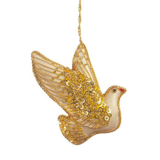 Gold dove decoration